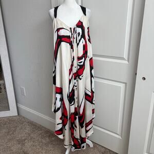 Malene Birger Women’s Handkerchief Scarf Dress Sz M Artsy Boho Art2Wear